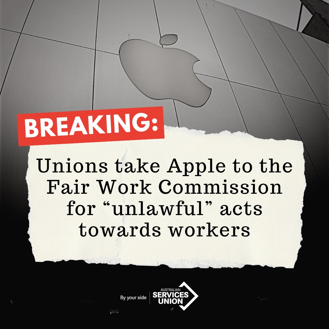 Unions take Apple to court